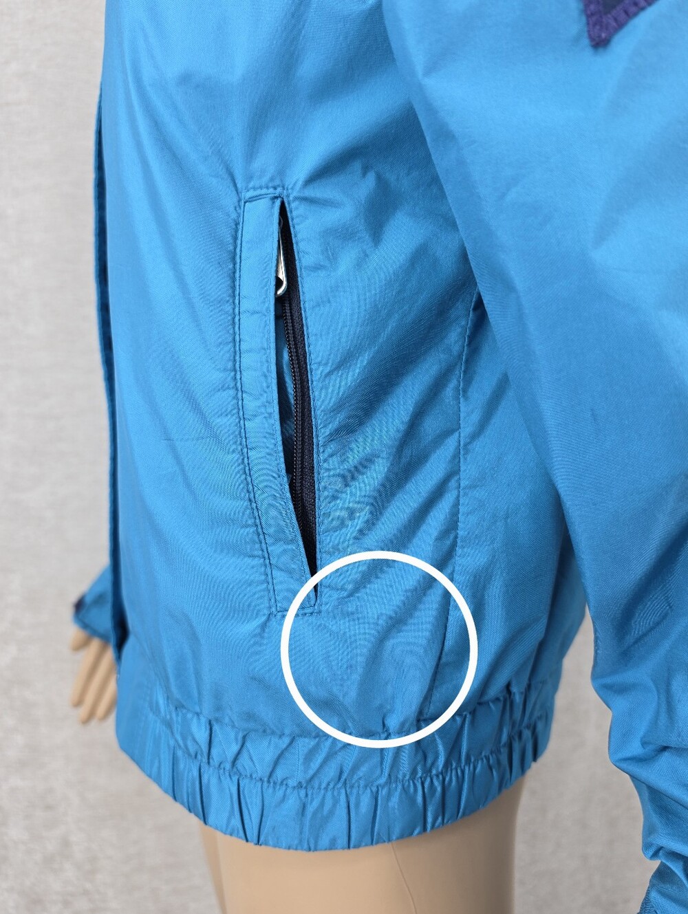 North Face Girls Size 12 Vintage Jacket Coat Gore-Tex Goretex Blue Hooded - Picture 11 of 15